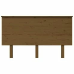 VidaXL Tête de lit Marron miel 139x6x82,5 cm Bois massif de pin -Têtes et pieds de lit Soldes image 3 819168