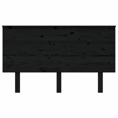 VidaXL Tête de lit Noir 139x6x82,5 cm Bois massif de pin 5 VidaXL Tête de lit Noir 139x6x82,5 cm Bois massif de pin – Image 3