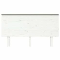 VidaXL Tête de lit Blanc 144x6x82,5 cm Bois massif de pin -Têtes et pieds de lit Soldes image 3 819171