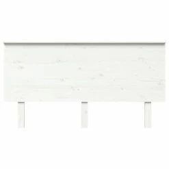 VidaXL Tête de lit Blanc 154x6x82,5 cm Bois massif de pin -Têtes et pieds de lit Soldes image 3 819176
