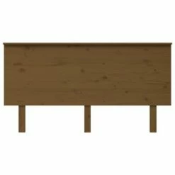 VidaXL Tête de lit Marron miel 154x6x82,5 cm Bois massif de pin -Têtes et pieds de lit Soldes image 3 819178