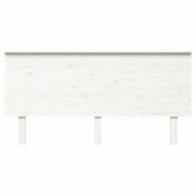 VidaXL Tête de lit Blanc 164x6x82,5 cm Bois massif de pin 5 VidaXL Tête de lit Blanc 164x6x82,5 cm Bois massif de pin – Image 3