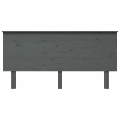 VidaXL Tête de lit Gris 164x6x82,5 cm Bois massif de pin 5 VidaXL Tête de lit Gris 164x6x82,5 cm Bois massif de pin – Image 3