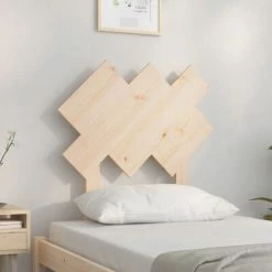 VidaXL Tête de lit 72,5x3x81 cm Bois massif de pin -Têtes et pieds de lit Soldes image 3 819195