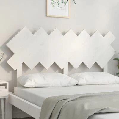 VidaXL Tête de lit Blanc 141x3x80,5 cm Bois massif de pin 5 VidaXL Tête de lit Blanc 141x3x80,5 cm Bois massif de pin – Image 3