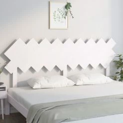 VidaXL Tête de lit Blanc 178x3x80,5 cm Bois massif de pin -Têtes et pieds de lit Soldes image 3 819236