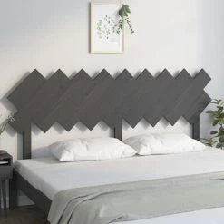 VidaXL Tête de lit Gris 178x3x80,5 cm Bois massif de pin -Têtes et pieds de lit Soldes image 3 819237