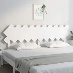 VidaXL Tête de lit Blanc 196x3x80,5 cm Bois massif de pin 10 VidaXL Tête de lit Blanc 196x3x80,5 cm Bois massif de pin -Têtes et pieds de lit Soldes image 3 819241