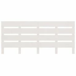 VidaXL Tête de lit Blanc 140x3x80 cm Bois massif de pin -Têtes et pieds de lit Soldes image 3 821343