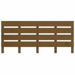 VidaXL Tête de lit Marron miel 160x3x80 cm Bois massif de pin -Têtes et pieds de lit Soldes image 3 821355
