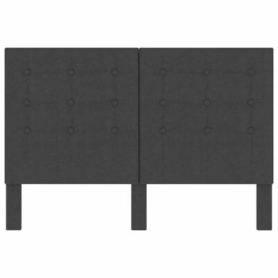 VidaXL Tête de lit touffetée Gris foncé Tissu 140x200 cm 6 VidaXL Tête de lit touffetée Gris foncé Tissu 140x200 cm – Image 4