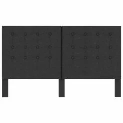 VidaXL Tête de lit touffetée Gris foncé Tissu 160x200 cm 11 VidaXL Tête de lit touffetée Gris foncé Tissu 160x200 cm -Têtes et pieds de lit Soldes image 4 287473