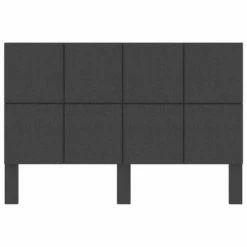 VidaXL Tête de lit Gris foncé Tissu 140x200 cm -Têtes et pieds de lit Soldes image 4 287476
