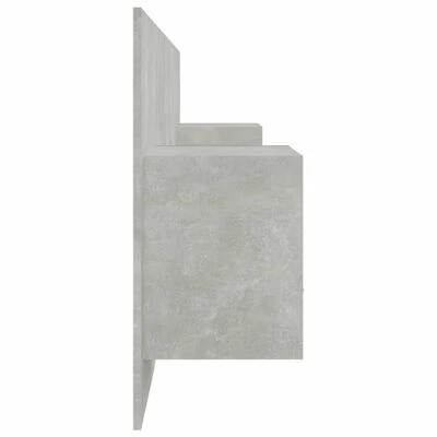 VidaXL Tête de lit avec armoires Gris béton Bois d'ingénierie 6 VidaXL Tête de lit avec armoires Gris béton Bois d'ingénierie – Image 4
