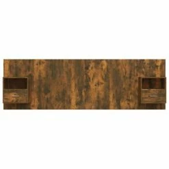 VidaXL Tête de lit avec armoires Chêne fumé Bois d'ingénierie 11 VidaXL Tête de lit avec armoires Chêne fumé Bois d'ingénierie -Têtes et pieds de lit Soldes image 4 3115721