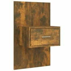 VidaXL Tête de lit avec armoires Chêne fumé Bois d'ingénierie -Têtes et pieds de lit Soldes image 4 3115729