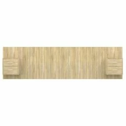 VidaXL Tête de lit avec armoires Chêne sonoma Bois d'ingénierie -Têtes et pieds de lit Soldes image 4 3115734