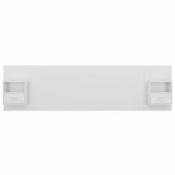 VidaXL Tête de lit avec armoires Blanc brillant Bois d'ingénierie -Têtes et pieds de lit Soldes image 4 3115744