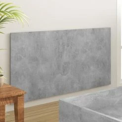 VidaXL Tête de lit Gris béton 160x1,5x80 cm Bois d'ingénierie -Têtes et pieds de lit Soldes image 4 811038