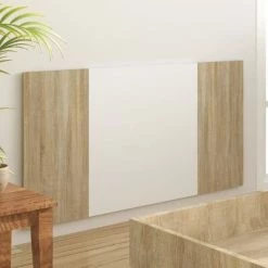 VidaXL Tête de lit Blanc chêne sonoma 160x1,5x80 cm Bois d'ingénierie 11 VidaXL Tête de lit Blanc chêne sonoma 160x1,5x80 cm Bois d'ingénierie -Têtes et pieds de lit Soldes image 4 811039