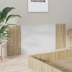 VidaXL Tête de lit Blanc chêne sonoma 200x1,5x80 cm Bois d'ingénierie 11 VidaXL Tête de lit Blanc chêne sonoma 200x1,5x80 cm Bois d'ingénierie -Têtes et pieds de lit Soldes image 4 811048