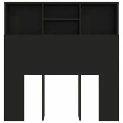 VidaXL Armoire de tête de lit Noir 100x19x103,5 cm 11 VidaXL Armoire de tête de lit Noir 100x19x103,5 cm -Têtes et pieds de lit Soldes image 4 811845