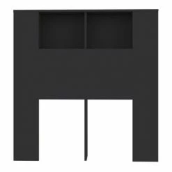 VidaXL Armoire de tête de lit Noir 100x18,5x104,5 cm -Têtes et pieds de lit Soldes image 4 811908