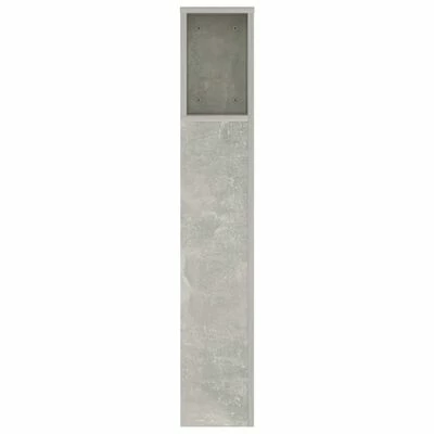 VidaXL Armoire de tête de lit Gris béton 140x18,5x104,5 cm 6 VidaXL Armoire de tête de lit Gris béton 140x18,5x104,5 cm – Image 4