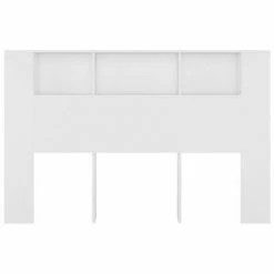 VidaXL Armoire de tête de lit Blanc 160x18,5x104,5 cm -Têtes et pieds de lit Soldes image 4 811934