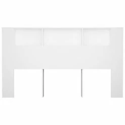 VidaXL Armoire de tête de lit Blanc 180x18,5x104,5 cm -Têtes et pieds de lit Soldes image 4 811943