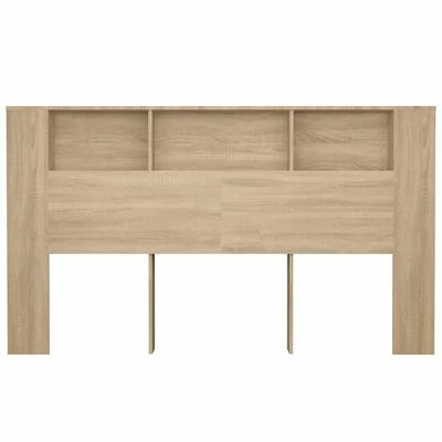 VidaXL Armoire de tête de lit Chêne sonoma 180x18,5x104,5 cm 6 VidaXL Armoire de tête de lit Chêne sonoma 180x18,5x104,5 cm – Image 4