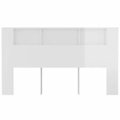 VidaXL Armoire de tête de lit Blanc brillant 180x18,5x104,5 cm 11 VidaXL Armoire de tête de lit Blanc brillant 180x18,5x104,5 cm -Têtes et pieds de lit Soldes image 4 811949