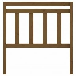 VidaXL Tête de lit Marron miel 96x4x100 cm Bois massif de pin -Têtes et pieds de lit Soldes image 4 814077