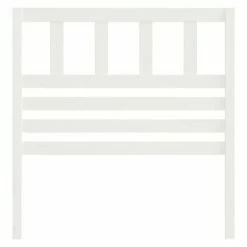 VidaXL Tête de lit Blanc 81x4x100 cm Bois massif de pin -Têtes et pieds de lit Soldes image 4 814120