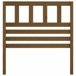 VidaXL Tête de lit Marron miel 81x4x100 cm Bois massif de pin -Têtes et pieds de lit Soldes image 4 814122