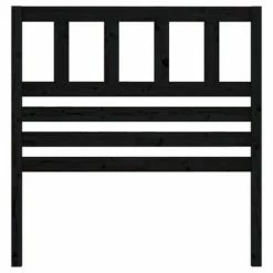 VidaXL Tête de lit Noir 81x4x100 cm Bois massif de pin 11 VidaXL Tête de lit Noir 81x4x100 cm Bois massif de pin -Têtes et pieds de lit Soldes image 4 814123