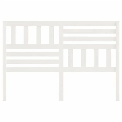 VidaXL Tête de lit Blanc 126x4x100 cm Bois massif de pin 6 VidaXL Tête de lit Blanc 126x4x100 cm Bois massif de pin – Image 4
