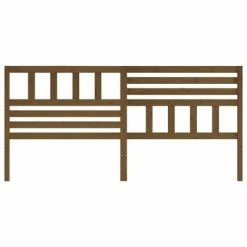 VidaXL Tête de lit Marron miel 206x4x100 cm Bois massif de pin 11 VidaXL Tête de lit Marron miel 206x4x100 cm Bois massif de pin -Têtes et pieds de lit Soldes image 4 814167
