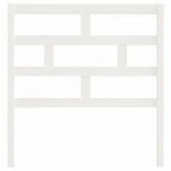 VidaXL Tête de lit Blanc 81x4x100 cm Bois massif de pin -Têtes et pieds de lit Soldes image 4 814170