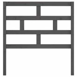 VidaXL Tête de lit Gris 96x4x100 cm Bois massif de pin -Têtes et pieds de lit Soldes image 4 814176