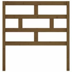 VidaXL Tête de lit Marron miel 96x4x100 cm Bois massif de pin -Têtes et pieds de lit Soldes image 4 814177