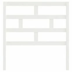 VidaXL Tête de lit Blanc 106x4x100 cm Bois massif de pin -Têtes et pieds de lit Soldes image 4 814180