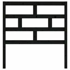 VidaXL Tête de lit Noir 106x4x100 cm Bois massif de pin 11 VidaXL Tête de lit Noir 106x4x100 cm Bois massif de pin -Têtes et pieds de lit Soldes image 4 814183