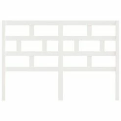 VidaXL Tête de lit Blanc 126x4x100 cm Bois massif de pin 11 VidaXL Tête de lit Blanc 126x4x100 cm Bois massif de pin -Têtes et pieds de lit Soldes image 4 814185