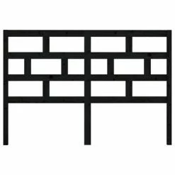 VidaXL Tête de lit Noir 141x4x100 cm Bois massif de pin 11 VidaXL Tête de lit Noir 141x4x100 cm Bois massif de pin -Têtes et pieds de lit Soldes image 4 814193