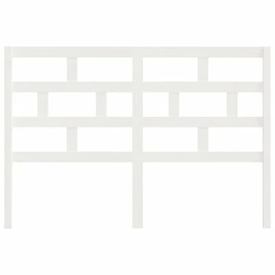 VidaXL Tête de lit Blanc 156x4x100 cm Bois massif de pin 6 VidaXL Tête de lit Blanc 156x4x100 cm Bois massif de pin – Image 4