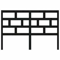 VidaXL Tête de lit Noir 156x4x100 cm Bois massif de pin 11 VidaXL Tête de lit Noir 156x4x100 cm Bois massif de pin -Têtes et pieds de lit Soldes image 4 814203