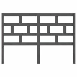 VidaXL Tête de lit Gris 166x4x100 cm Bois massif de pin -Têtes et pieds de lit Soldes image 4 814206