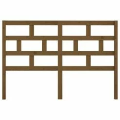 VidaXL Tête de lit Marron miel 166x4x100 cm Bois massif de pin -Têtes et pieds de lit Soldes image 4 814207