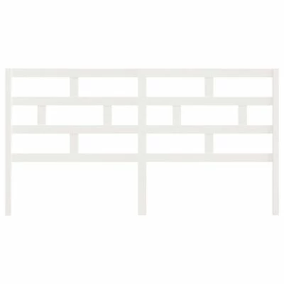 VidaXL Tête de lit Blanc 186x4x100 cm Bois massif de pin 6 VidaXL Tête de lit Blanc 186x4x100 cm Bois massif de pin – Image 4